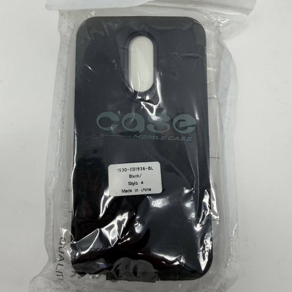 Black Mobile Phone Case for LG Stylo 4 Model‎ 1530 E01936 BL